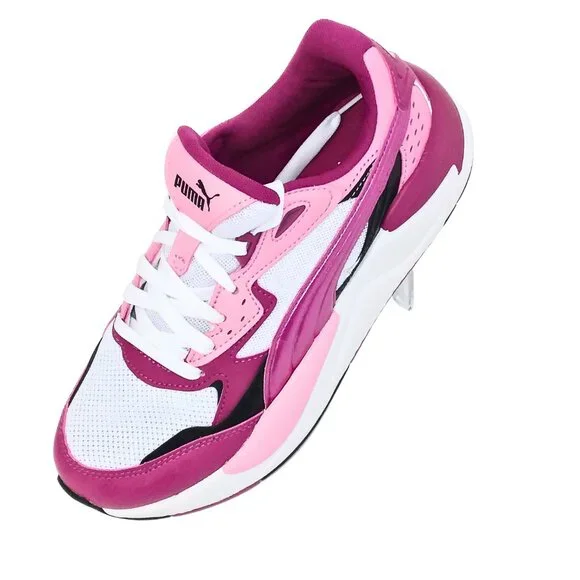 WOMEN'S PUMA VOYAGE PINK, WHITE & BLACK GYM SHOES - SIZE 7.5 - Picture 5 of 6